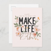 Schauen Sie immer auf die rechte Seite. Postkarte (Vorne/Hinten)