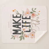 Schauen Sie immer auf die rechte Seite. Sherpadecke (Vorderseite (Horizontal))