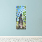 Schauen Sie immer nach Herbsthimmel und Blätter Le Leinwanddruck (Insitu (Holzboden))