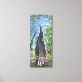 Schauen Sie immer nach Herbsthimmel und Blätter Le Leinwanddruck