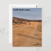 Schauen Sie in beide Richtungen. Postkarte (Vorne/Hinten)