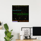 Schauen Sie in den Himmel. Poster (Heimbüro)