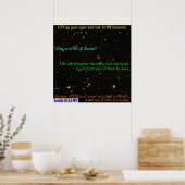 Schauen Sie in den Himmel. Poster (Küche)
