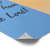 Schauen Sie in die Hügel, Poster (Ecke)