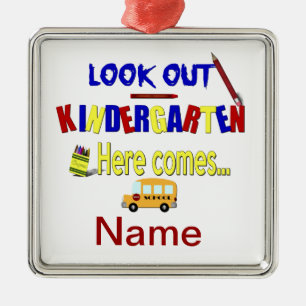 Schauen Sie Kindergarten hier herauskommt… Nenne Silbernes Ornament