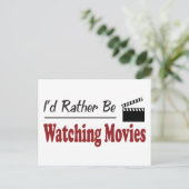 Schauen Sie lieber Filme Postkarte (Stehend Vorderseite)