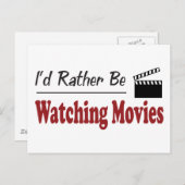 Schauen Sie lieber Filme Postkarte (Vorne/Hinten)