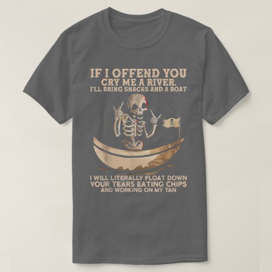 Schauen Sie mich Skeletor sagen Halloween Grafik T-Shirt (Design vorne)