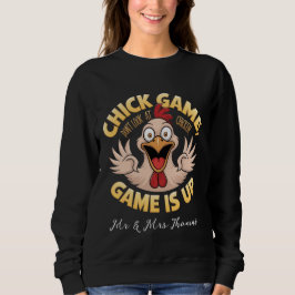 Schauen Sie nicht auf das Huhn The Funny Game Sweatshirt