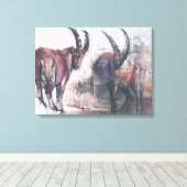 Schauen Sie nicht nach unten Leinwanddruck (Insitu (Holzboden))