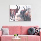 Schauen Sie nicht nach unten Leinwanddruck (Insitu (Wohnzimmer))