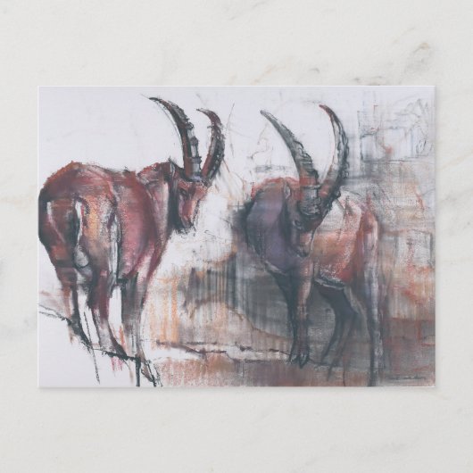 Schauen Sie nicht nach unten Postkarte (Vorderseite)