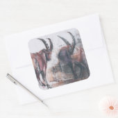 Schauen Sie nicht nach unten Quadratischer Aufkleber (Umschlag)