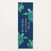 Schauen Sie nicht zurück Schwimmen Aquamarine Schi Yogamatte (Vorderseite)