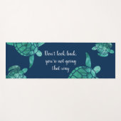 Schauen Sie nicht zurück Schwimmen Aquamarine Schi Yogamatte (Vorderseite (Horizontal))