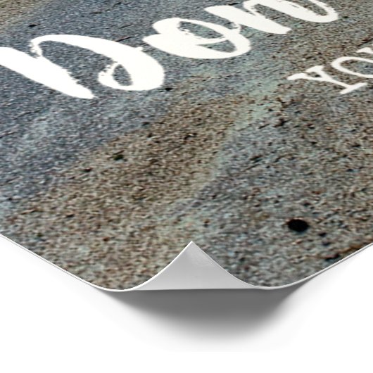 Schauen Sie nicht zurück zu einem Motivierend insp Poster (Ecke)