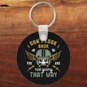 Schauen Sie nicht zurück zum Vintagen klassischen Schlüsselanhänger (Vorderseite)