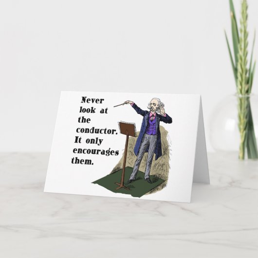 Schauen Sie nie auf den Leiter Karte (Vorderseite)