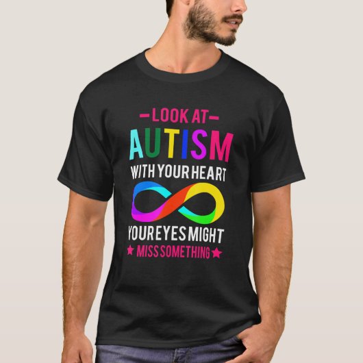 Schauen Sie sich Autismus Puzzle Piece Autismus Be T-Shirt (Vorderseite)