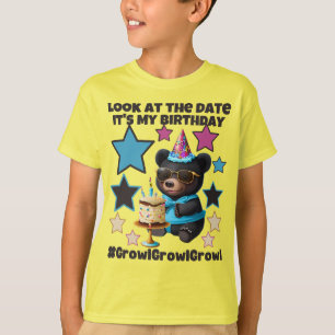 Schauen Sie sich das Datum an. Sein Geburtstag sch T-Shirt