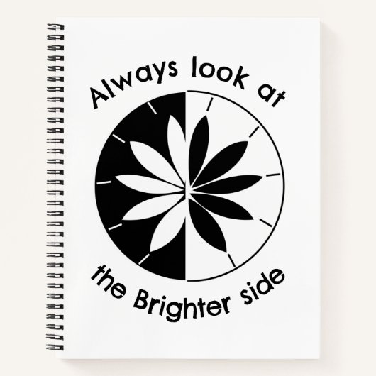 Schauen Sie sich das hellere Zitat an Notizblock (Vorderseite)