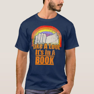 Schauen Sie sich das in einer Vintagen Buch-Liebe T-Shirt