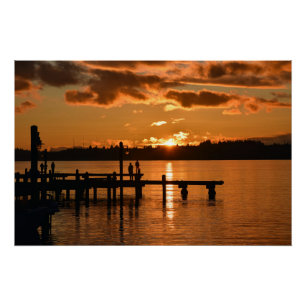 Schauen Sie sich das Sonnenuntergang-Poster an Poster