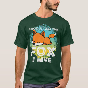 Schauen Sie sich den ganzen Fuchs an, Tier für Män T-Shirt
