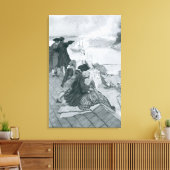 Schauen Sie sich den Kampf auf der Bunker Hill-Ill Leinwanddruck (Insitu (Wohnzimmer))