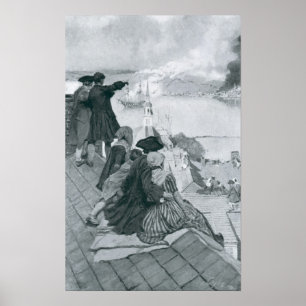 Schauen Sie sich den Kampf auf der Bunker Hill-Ill Poster