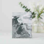 Schauen Sie sich den Kampf auf der Bunker Hill-Ill Postkarte (Stehend Vorderseite)