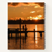 Schauen Sie sich den Sonnenuntergang am See an Notizblock (Rückseite)