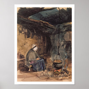 Schauen Sie sich den Topf kochen - eine Hütte im I Poster