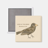 Schauen Sie sich den Vogelmagnet an Magnet (Vorderseite/Rückseite)