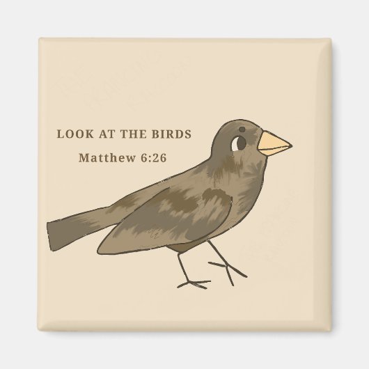 Schauen Sie sich den Vogelmagnet an Magnet (Vorne)