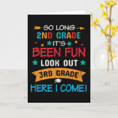 Schauen Sie sich die 3. Klasse an, ich komme zurüc Karte (Gelbe Blume)