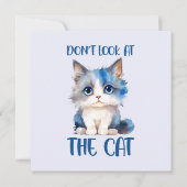 Schauen Sie sich die Katze nicht an - Adorable Blu (Vorderseite)