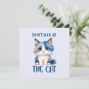 Schauen Sie sich die Katze nicht an - Adorable Blu