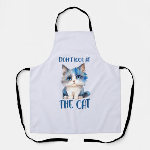 Schauen Sie sich die Katze nicht an - Adorable Blu Schürze