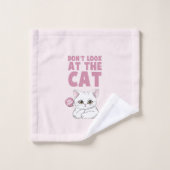 Schauen Sie sich die Katze nicht an - die sonnige Badhandtuch Set (Waschlappen)