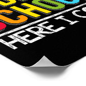 Schauen Sie sich die Mittelschule an, ich komme Poster (Ecke)