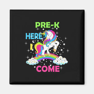 Schauen Sie sich die Pre k Here I Come Girl Unicor Magnet