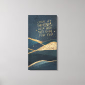 Schauen Sie sich die Sterne an Leinwanddruck (Vorderseite)