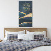 Schauen Sie sich die Sterne an Leinwanddruck (Insitu (Schlafzimmer))