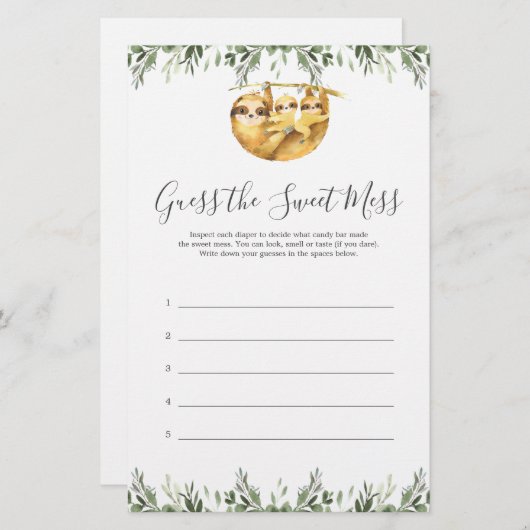 Schauen Sie sich die süße Schlamassel an (Vorne/Hinten)