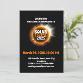 Schauen Sie sich die teilweise Solar-Eclipse 3.29. Einladung (Stehend Vorderseite)