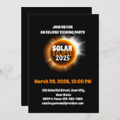 Schauen Sie sich die teilweise Solar-Eclipse 3.29. Einladung (Vorne/Hinten)