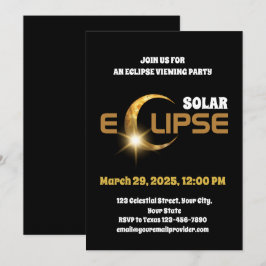 Schauen Sie sich die teilweise Solar-Eclipse 3.29. Einladung