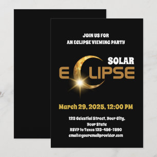 Schauen Sie sich die teilweise Solar-Eclipse 3.29. Einladung