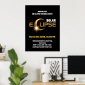 Schauen Sie sich die teilweise Solar-Eclipse 3.29. Poster (Heimbüro)